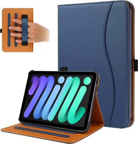 Vista 11 de Funda para iPad mini de 6ª generación 8.3 pulgadas 2021, funda inteligente protectora de cuero PU de primera calidad con soporte de folio, ángulos