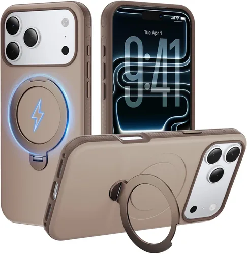 Vista 10 de Funda magnética fuerte para iPhone 12 Pro Max [Protección de grado militar de 10 pies] Compatible con MagSafe, funda protectora a prueba de golpes