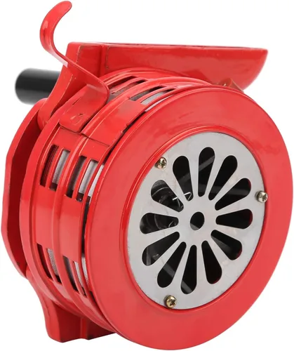 Vista 7 de Sirena portátil de manivela manual de mano sirena de incursión de aire de mano 110db Lound sirena de seguridad de emergencia alarma de incendio