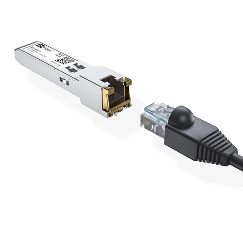 Vista 5 de H!Fiber 10/100/1000BASE-T SFP al módulo RJ45, transceptor mini-GBIC de cobre de negociación automática para Cisco GLC-T/SFP-GE-T/GLC-TA, Meraki