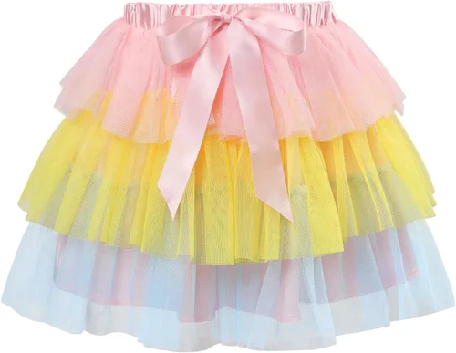 Vista 7 de Littleforbig Falda corta de bailarina de tul de malla para mujer, tutú de ballet con burbujas