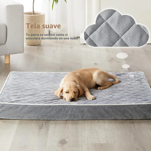 Vista 3 de WNPETHOME Camas ortopédicas XL para perros grandes, impermeables, extra grandes, con funda extraíble y lavable, cama para jaula de perro