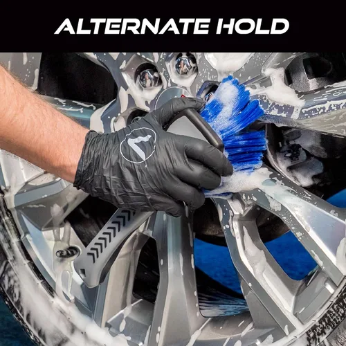 Vista 5 de VIKING Cepillo de rueda para llantas, cepillo de limpieza para neumáticos, gris, 10.3 x 3.3 x 3.8 pulgadas