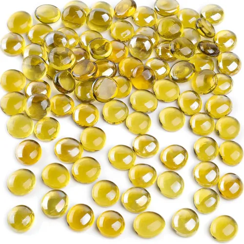 Vista 16 de FUTUREPLUSX Canicas de vidrio plano negro de 1 libra, relleno de jarrón de guijarros de vidrio, cuentas oscuras, pecera, gema decorativa para mesa