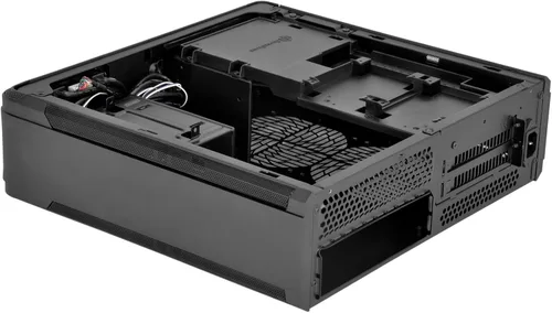 Vista 5 de SilverStone Technology Fortress Z Aluminio Unibody Mini-ITX/DTX - Carcasa para computadora SFX con elevador PCI-E y ventiladores personalizados