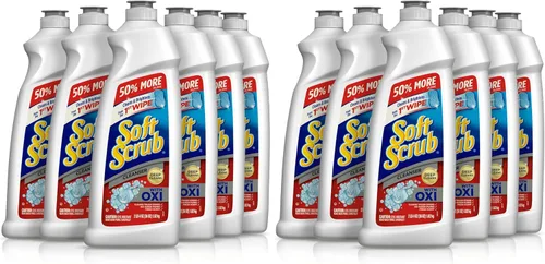 Vista 7 de Soft Scrub Limpiador Multiusos para Cocina y Baño con Oxi, 36 onzas (paquete de 6)