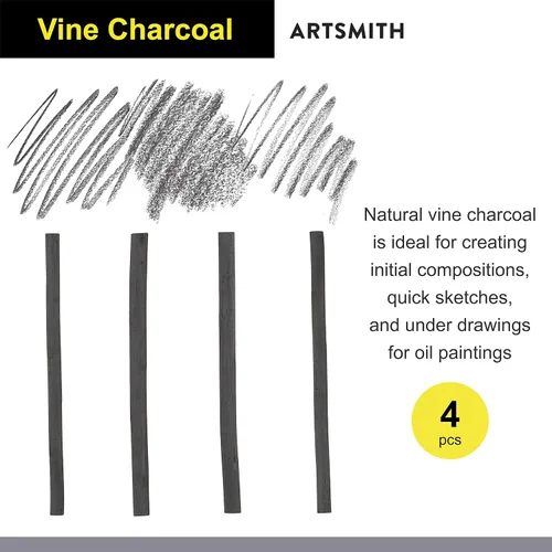 Vista 7 de Kit de dibujo de 60 piezas Lápices de dibujo de grafito para bocetos con suministros de arte de carbón Juego de dibujo profesional para artistas