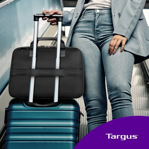 Vista 6 de Targus Mobile Elite - Bolsa para portátil de 15.4 pulgadas, compatible con controles de seguridad, tipo topload, negra (TBT045US)