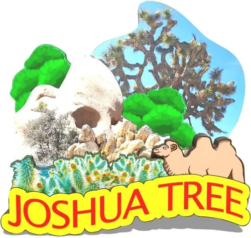 Imán de madera para nevera del parque nacional Joshua Tree de Estados Unidos, monumentos 3D, recuerdos coleccionables de viaje, decoración hecha a