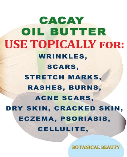 Vista 6 de Botanical Beauty Mantequilla de aceite de cacay, virgen, natural, puro, sin refinar, sin refinar, para cara, piel, cuerpo, cabello, uñas, vitamina