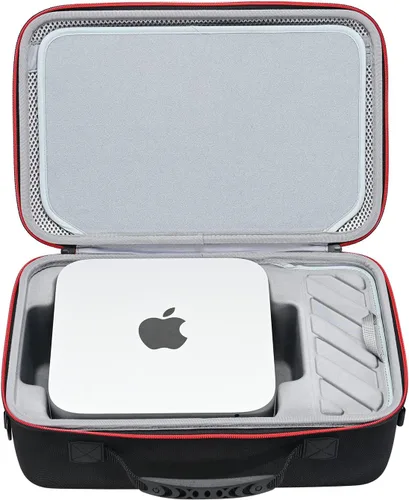 Vista 9 de RLSOCO Funda rígida para Apple Mac mini M2 Chip (2023) / M2 Pro / M1 y modelo anterior Diseño compacto con cremallera YKK y protección contra
