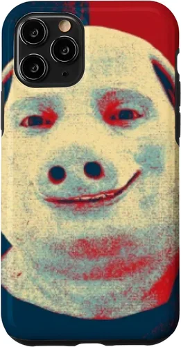 Vista 29 de iPhone 16 John Pork Vintage Retro - Funda divertida para memes