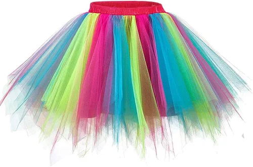 Ellames Falda de ballet vintage de los años 50 con tutú para mujer