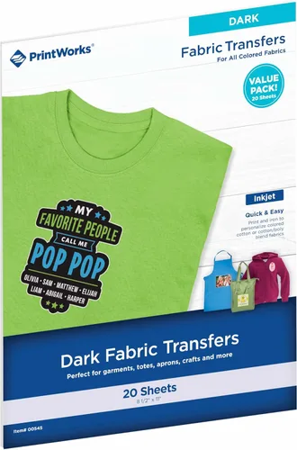 Vista 15 de Printworks - transferencias de impresiones por inyección de tinta, para camisetas oscuras