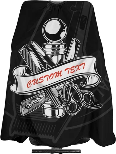 Vista 21 de Capa de peluquero personalizada, Capa de salón para corte de pelo personalizada para hombres