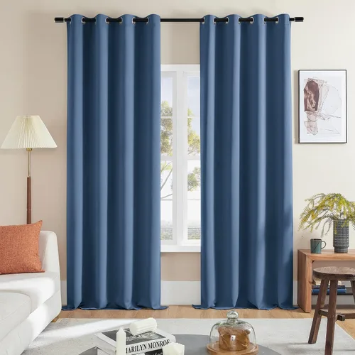 Vista 37 de Rutterllow - Cortinas opacas con ojales, 2 paneles