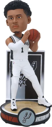 Victor Wembanyama San Antonio Spurs Serie de Banderas Bobblehead de Baloncesto de la NBA