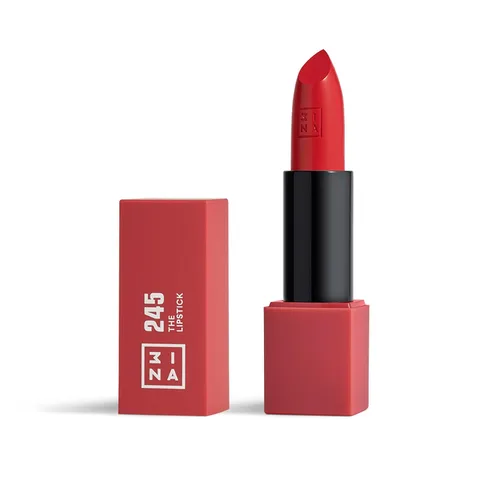 3INA The Lipstick - Lápiz labial hidratante para mujer, acabado satinado semimate con 5 horas de uso prolongado, altamente pigmentado y cómodo,