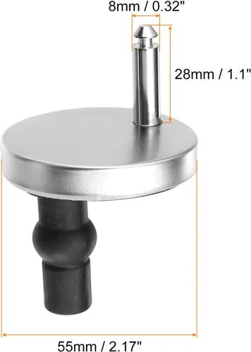 Vista 15 de uxcell 2 Set Toilet Seat Hinge Fixings, Hinge Bolt Screws Toilet Seat Fixings with 60mm/2.36" Base, for Top Fixing Bolt Expansion Screw Cover Buckle