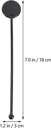 Vista 3 de Angoily 100 piezas de plástico para mezclar bebidas, batidora, batidora, barra de agitación, para mezclar café, whisky, bebidas