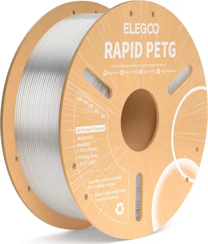 Vista 20 de Elegoo - Filamento PETG Rápido de 1.75 mm, Negro, 3 kg, Alta Velocidad de 600 mm/s, Filamento para Impresora 3D de Alta Precisión Dimensional