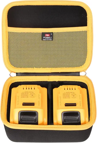 FBLFOBELI Estuche de transporte duro de EVA para batería DEWALT/Milwaukee 8v/12v/18v/20v/60v Max XR, capacidad para batería de 20V