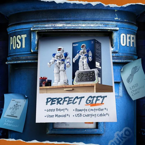 Vista 6 de Ruko 6088 Programmable Robot, Gesture Sensing Intelligent Remote Control Robot for Kids 3-6 Years, Christmas Birthday Gift