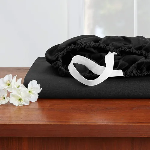 Vista 6 de Empyrean Bedding - Sábanas bajeras tamaño Queen, con sábana de cajón extra profunda – Juego de sábanas bajeras extra profundas, de 24 pulgadas