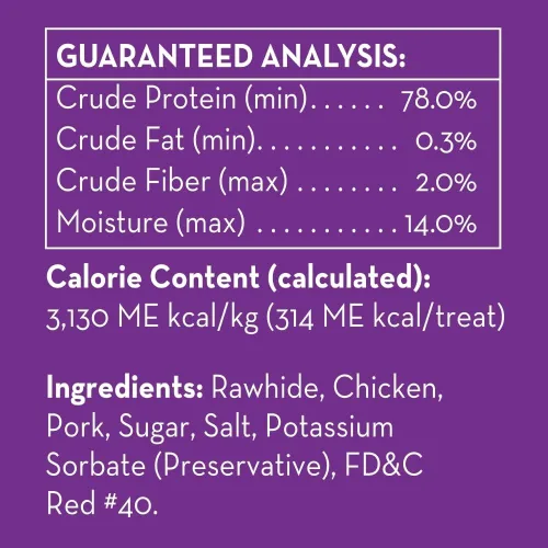 Vista 8 de Dingo Ringo - Golosinas masticables de cuero crudo, 5 unidades (paquete de 1)