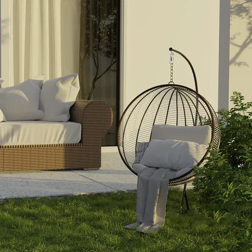 Vista 7 de 4 sillas tipo hamaca de 4 pulgadas y 1100 libras de capacidad, muelles oscilantes para porche, resorte resistente para hamaca, bolsa de boxeo, silla