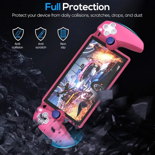Vista 22 de FYOUNG Protective Case for Playstation Portal, Silicone Soft Grip Cover Case Protector with Full Protection and Non-Slip Thumb Grips Accessories Kit