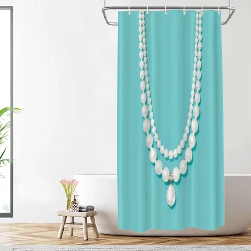 Vista 364 de Shrahala Father and Child Embracing No Hooks Shower Curtain with Snap in Liner Set, Tender Moment Captured Bathroom Décor Polyester Fiber Waterproof