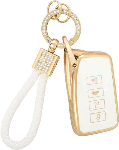 Vista 15 de PIFOOG Funda para llavero Mitsubishi, accesorios Outlander Lancer Mirage, carcasa protectora para llaves de coche, cubierta completa, llavero