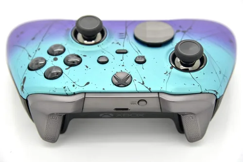 Vista 3 de Elite Series 2 - Mando personalizado para Xbox One, Xbox Series X y Xbox Series S (Teal & Purple Fade)