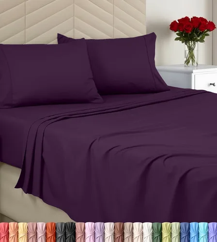Vista 31 de Utopia Bedding - Juego de sábanas, tamaño individual, microfibra cepillada, suaves, esquinas profundas, incluye 1 encimera, 1 bajera y 1 funda (gris)