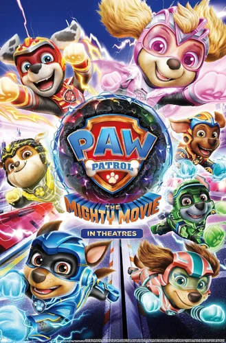 Trends International Nickelodeon Paw Patrol: The Mighty Movie - Póster de pared de una hoja, 22.4 pulgadas de largo x 14.7 W, versión premium sin