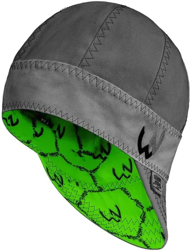 Vista 8 de Welder Nation 8 paneles 10 oz Gorra de soldadura premium 100% algodón interior y exterior de lona de pato - Protectora, duradera, resistente Dorado