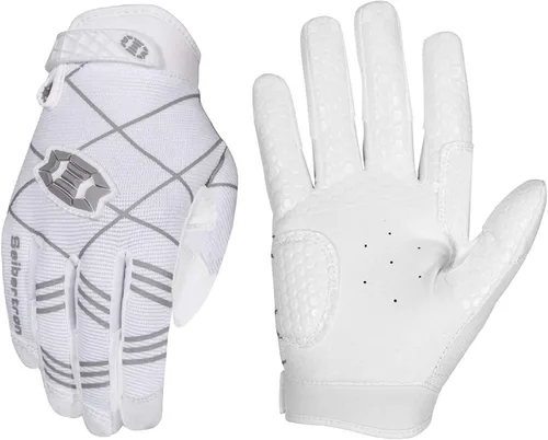 Vista 7 de Seibertron B-A-R PRO 2.0 - Guantes insignia de bateo para béisbol, sóftbol y Teeball, con super agarre, ajuste de dedo, múltiples tamaños 11 + 5