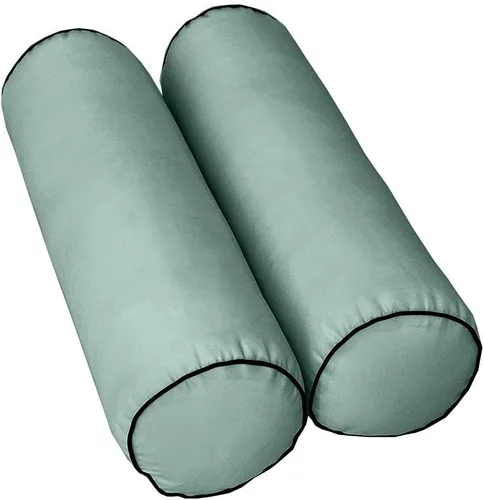 Vista 4 de * Solo funda*-Estilo 6 fundas de almohada para colchón de sofá cama para exteriores, ribete de tubería de contraste, tamaño individual XL - AD002