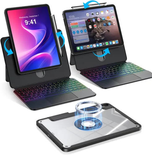 BLOSOMEET iPad Air magnético de 11 pulgadas (2026 M4/2025 M3/2024 M2) con