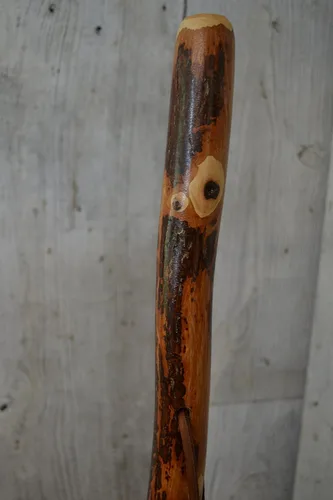 Vista 3 de Creation Carvings - Bastón de senderismo y bastón de nogal, hasta 60 pulgadas de alto