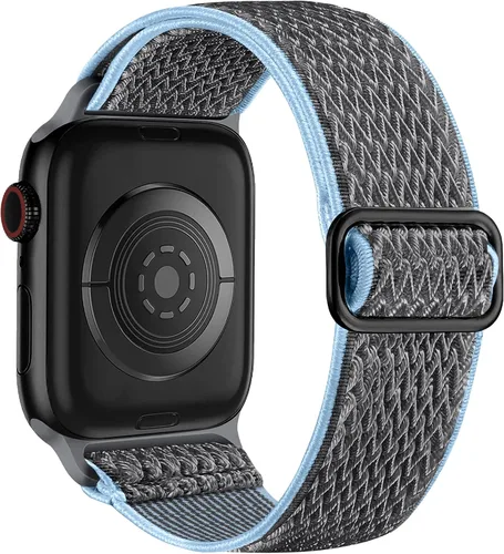 Vista 20 de Lerobo Correa de nailon elástica de bucle único para reloj, compatible con Apple Watch Series 11-1, SE/Ultra 3 2 1 38/40/41/42/44/45mm/46mm/49mm