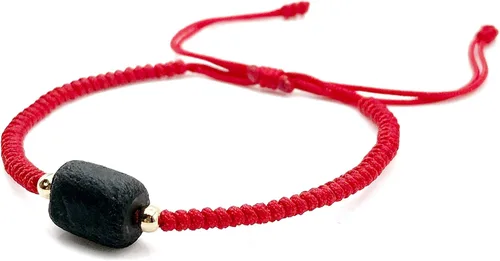 Vista 3 de Red String Protection Bracelet for Women Against Evil Eye Genuine Jet Stone Azabache Contra el Mal de Ojo