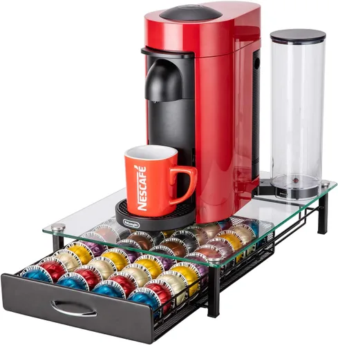 Vista 3 de Soporte para cápsulas de café con capacidad para Nespresso Vertuoline, Casual, Negro