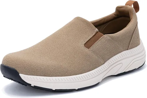 N BESUNEW Mocasines para hombre, cómodos, zapatos para caminar, informales, antideslizantes, zapatos de barco a la moda, con soporte para el arco