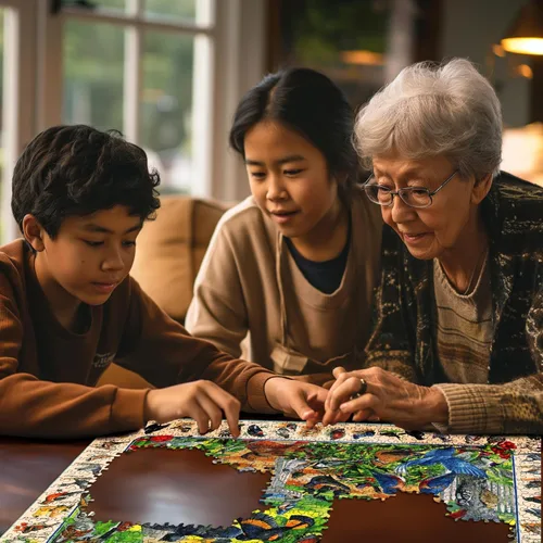 Vista 6 de White Mountain Puzzles Birds of the Backyard - Rompecabezas de 1000 piezas