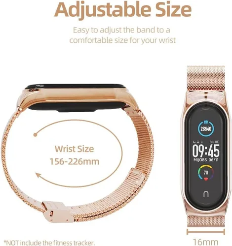 Vista 6 de MIJOBS Correa para Xiaomi Mi Band 8 Correa de repuesto transpirable para banda 8 Smart Band Reloj Correa Pulsera Pulsera para Mujeres Hombres