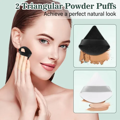 Vista 6 de Brochas de Maquillaje 20 Piezas Juego de Brochas de Maquillaje con Base, Cejas, Difuminado, Corrector, Rubor, Sombra de Ojos, Contorno, Pestañas