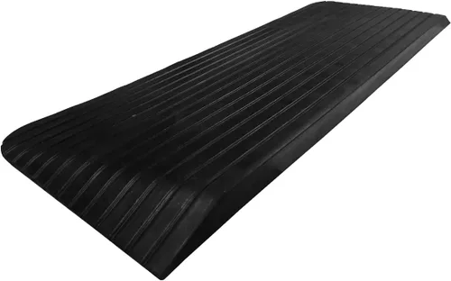Vista 3 de Rampas de umbral de caucho para Scooters y sillas de ruedas, negro