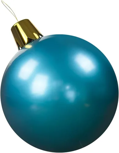 Vista 24 de Adornos inflables de Navidad – Bolas de Navidad de gran tamaño de 8", 17", 27" para patio exterior, césped, árbol - Decoración navideña para Rosa